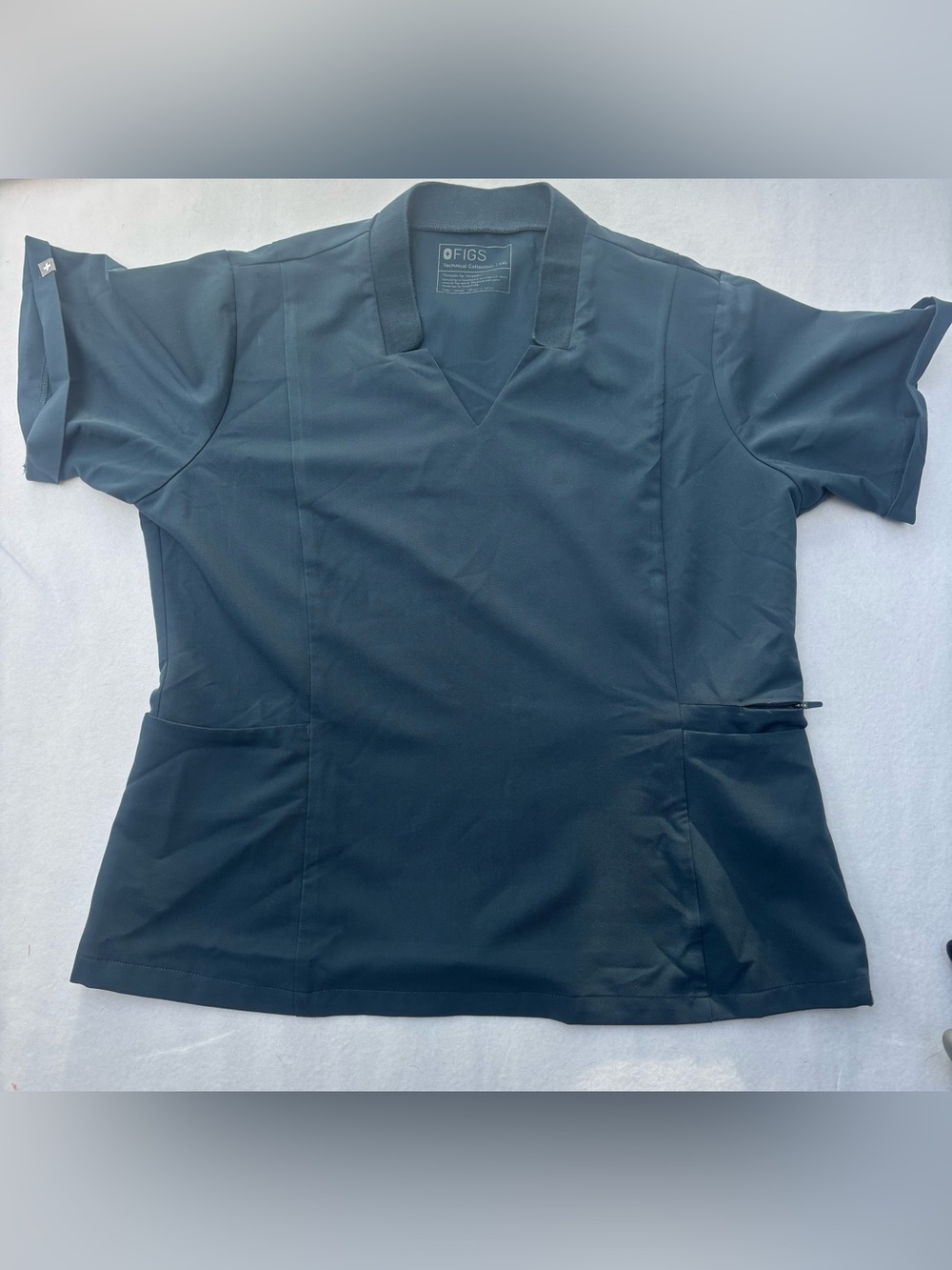 FIGS Women’s Limited Edition Inala Blue Scrub Top - Classic V-Neck